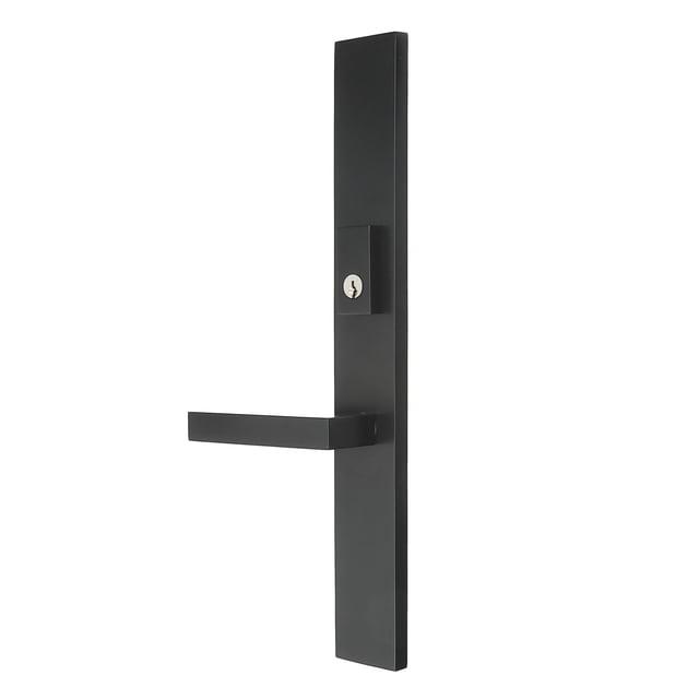 Ensemble de Garniture Multi-Points – Laiton 16′′x2′′ Lucca / Nickel Satiné & Finition Mate Noire / Clé Active & Factice / LH & RH Handed