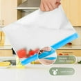 thumbnail image 3 of Reusable Bags Dishwasher Safe, Reusable  zer Bags Stand Up, Leakproof Silicone Bags for Food Storage Containers, Salad Fruit, Vegetables, Traval, Home Organization -Gray 6 Gallon, 3 of 3