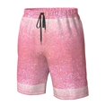thumbnail image 4 of Disketp Men's Swim Trunks Hawaiian Breathable Surf Beach Swimsuits Mesh Lining Beach Shorts with Pockets-Sparkly Pink Glitter, 4 of 7