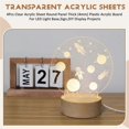 thumbnail image 4 of 4Pcs Clear Acrylic Sheet Round Panel Thick (4mm) Plastic Acrylic Board for LED Light Base,Sign,DIY D, 4 of 5
