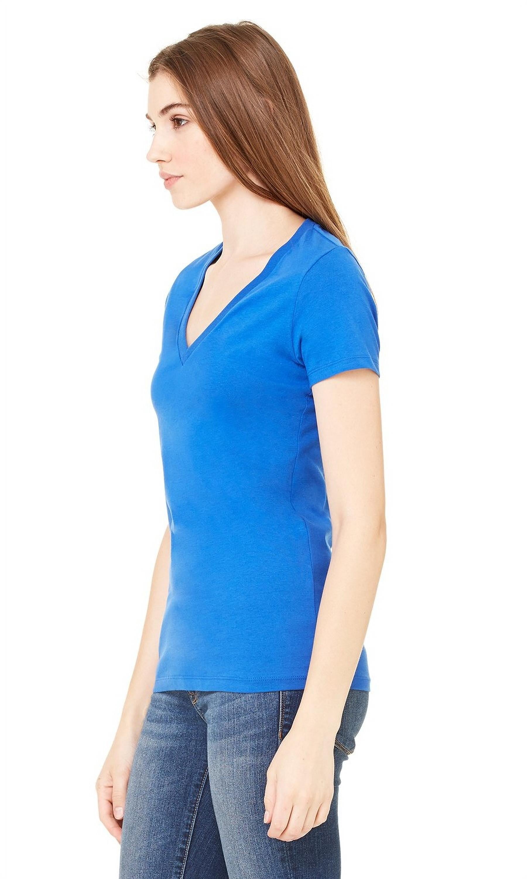 Women's Clementine Jersey Short-Sleeve Deep V-Neck T-Shirt