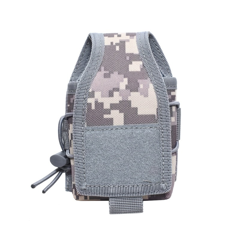 Molle Walkie Talkie Holder Radio Case Outdoor Hunting Magazine Pouch Pocket Bag 