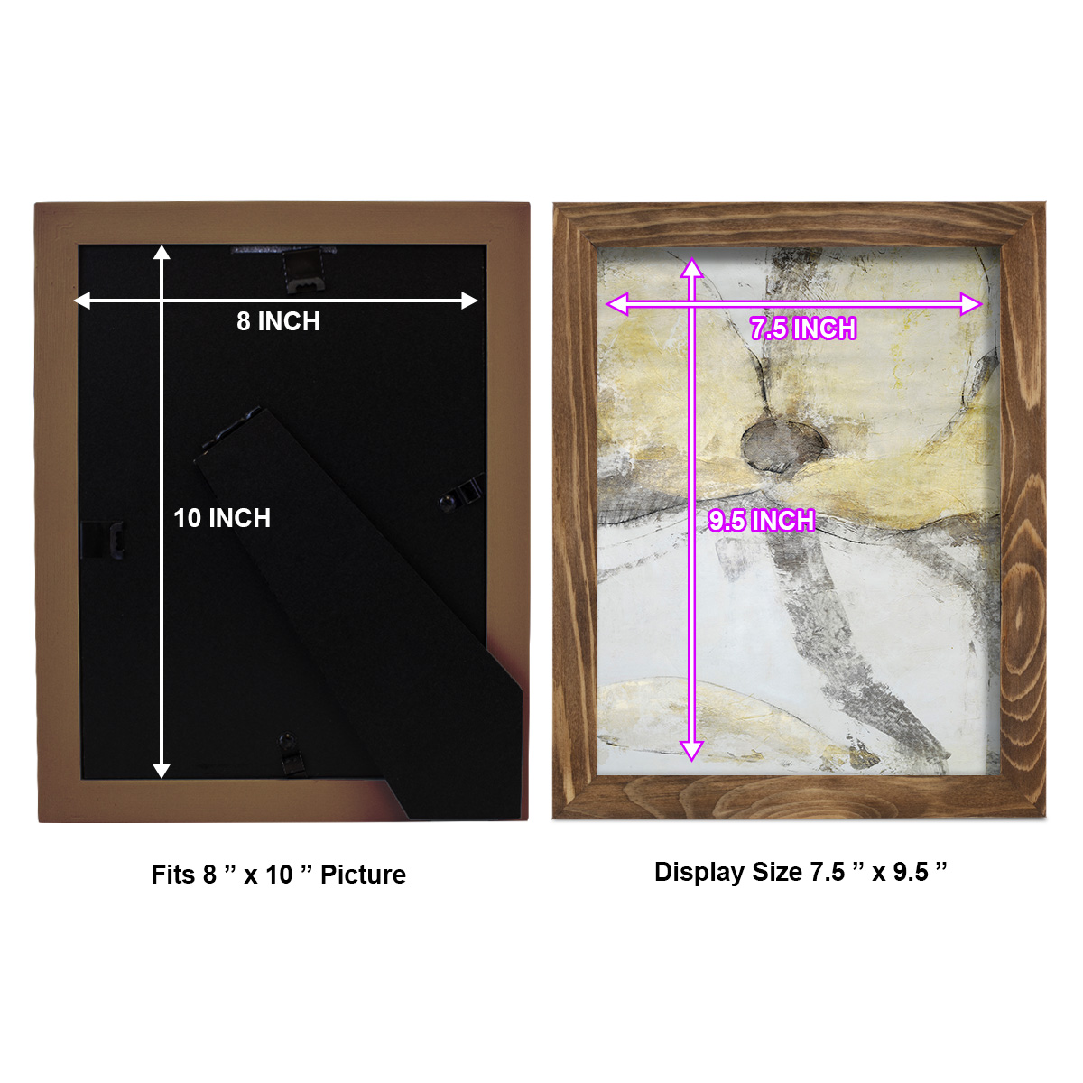 Une Fleur I - Framed Print w/glass - Walnut