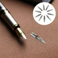 thumbnail image 3 of Miangastore 15 Pcs Metal Pen Head Nibs Silver Replacement Tips Nibs For Calligraphers Artists, 3 of 9