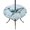 White Turquoise, variant on Round Outdoor Tablecloth with Umbrella Hole and Zipper, Coastal Seahorse Tablecloth with Elastic Waterproof, Ocean Nautical Starfish Seashells Coral Patio Table Covers for 36" - 44" Pool Tables