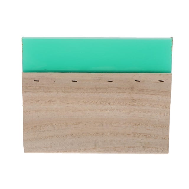 koolsoo Screen Printing Squeegee Wooden Handle Ink Scraper green 15cm