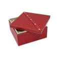 thumbnail image 3 of Red Leather with Studs Jewelry Box - 8.35W x 4.5H in., 3 of 3