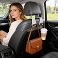 thumbnail image 5 of Creatine Back Seat Hanger Organizer For Rear Headrest Sturdy Universal Vehicle Storage Hook, 5 of 5
