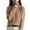 101#Light Brown, variant on Women's Turtleneck Sweater Long Sleeve Casual Knit Pullover, Fall Winter Basic Top White 2XL