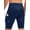 Blue, variant on Qualidyne Men’s 4D Padded Cycling Shorts with 2 Side Pockets for Road Riding & MTB