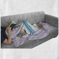 thumbnail image 6 of Comics Soft Flannel Fleece Throw Blanket, Superhero Fast Furious Relaxing in Bubble Bath Rubber Duck Art Print, Cozy Plush for Indoor and Outdoor Use, 50" x 60", Multicolor, by Ambesonne, 6 of 6