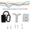 thumbnail image 4 of 50A Battery Quick Disconnect Power Connectors, DC600V Max 6 AWG Electrical Plug with Adapter Cover + A Handle for Recovery Winch Trailer Forklift, Compatible for Anderson 50 Amp, 4 of 15