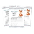 thumbnail image 1 of Inkdotpot Who Knows Daddy Best Baby Shower Game Cards-Fun Activity Cards Set Of 50 Jungle Animals Party Theme, 1 of 5