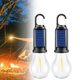 thumbnail image 1 of Luz que acampa LED enganchada recargable solar de 2 piezas, luces solares de la tienda USB recargable, 1 of 7