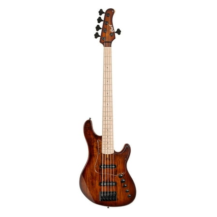 Cort GBFUSION5ABB GB Series Fusion 5 String Bass Guitar - Antique Brown Burst