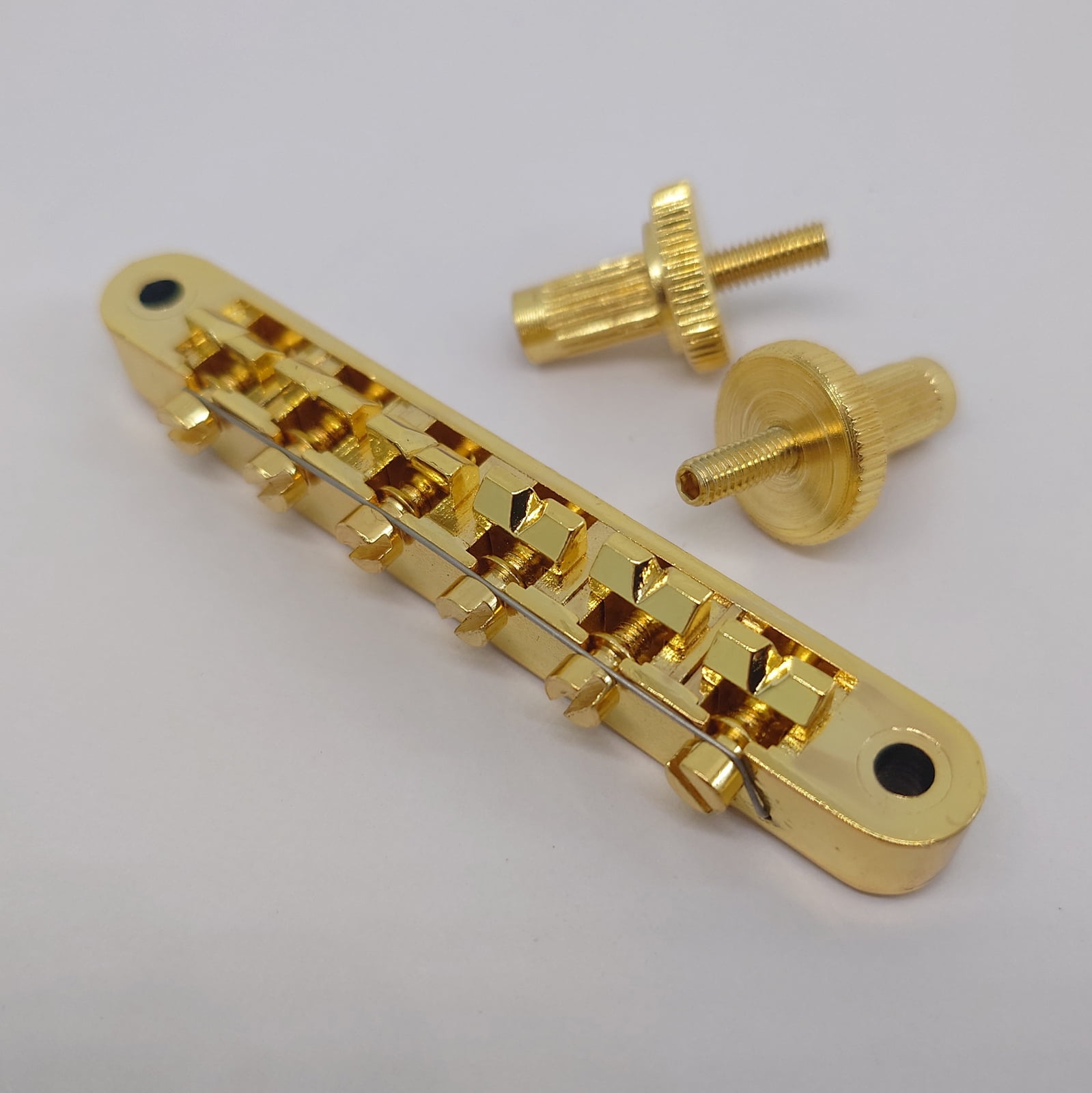 Guitar Fixed Saddle Bridge Tailpiece Tune-O-Matic 1 Set Gold for ABR-1 LP LP Electric guitars Replacement parts
