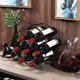 thumbnail image 3 of Soporte para vino, soporte para bodega de vinos, estante de diseño de metal para 7 botellas para cocina, comedor, bar, 3 of 6