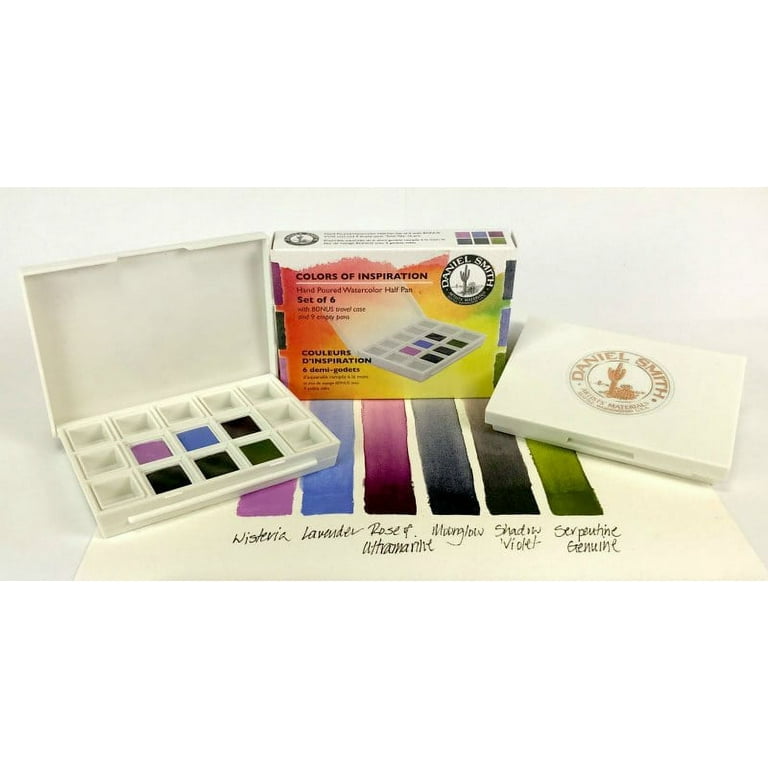 Daniel Smith Extra-Fine Watercolor Half Pan Set, 6-Colors, Inspiration I -  Walmart.com