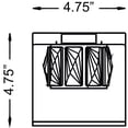 thumbnail image 3 of Access Lighting 1 Light LED Wall Sconce & Vanity in Mirrored Stainless Steel Color, 3 of 3