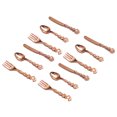thumbnail image 4 of 4 Sets Miniatures Tablewares Mini Fork Spoon Knives Kindergarten Preschooler Play Props, 4 of 7