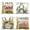 Wood bunnies, variant on Hanmun Happy Easter Throw Pillow Covers 18 x 18 Inch Spring Cushion Case for Sofa Couch Set of 4