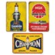 thumbnail image 1 of 3 Uds Bujía Placa Metal Vintage Pintura Hierro Rectangular Del 30x40cm, 1 of 9