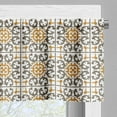 thumbnail image 5 of Ambesonne Turkish Pattern Valance & Curtain, Scroll Tiles, 55"x24", Pale Coffee White Taupe, 5 of 6