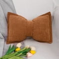 thumbnail image 4 of Qiweii Bowknot Pillow Solid Color Throw Pillow Soft Cushion for Sofa Bed Living Room Bedroom Home Decor Comfortable Lumbar Support Pillow, 4 of 6
