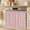 Pink, Blush, Rose, Peony, variant on Teal Blue Halloween Oven Skirt for Farmhouse Kitchen Décor, Checkered Bat Bow Oven Curtain Tie Top Decorative Stove Skirt, Cabinet Dish Washer Curtains with 8 Ribbon Ties 30"x21.5"