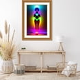 thumbnail image 3 of Stephen Chambers 17x24 Gold Ornate Wood Framed With Double Matting Wall Art Titled - Neon Venus 1, 3 of 6