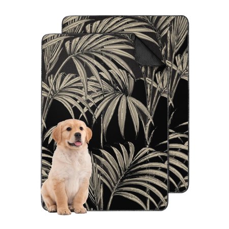 Reusable Hawaiian Pattern Pet Pee Pads Machine Washable Dog Potty Pad with Locking Bottom for Apartments (Hawaiian plant patterns 24 x35 )