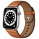 thumbnail image 1 of Correa de reloj OUHENG de piel auténtica para Apple Watch de 42 a 49 mm, 1 of 7