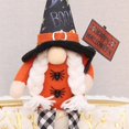 thumbnail image 5 of Happy Halloween Gnome Doll Long Legs Witch Hat Spider Ghost Toy OrnamentB, 5 of 5