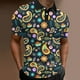 thumbnail image 2 of Pack Playeras Hombre Moda Hombre Primavera Verano Casual Manga Corta Cuello Vuelto Camisetas Estampadas Blusa Superior, 2 of 5