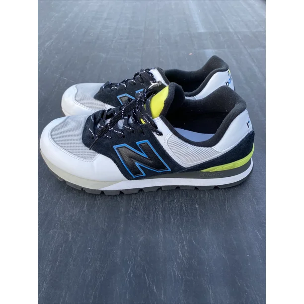 NEW BALANCE 574 RUGGED MEN's CASUAL SHOE BLACK/WHITE AUTHENTIC