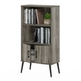 thumbnail image 5 of Furinno MIDCENTURY Armoire de Rangement avec Portes et Pattes en Chêne Gris, 5 of 5