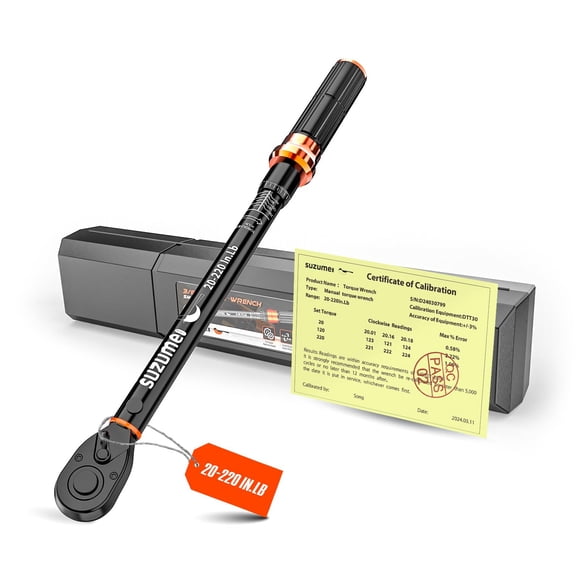 Llave dinamométrica SUZUME 1/4 2,3-24,9 N.m ± 3% de alta precisión