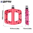 thumbnail image 4 of Ztto 1 par de nylon fibra bicicleta pedal antideslizante color sólido ciclo de ciclo de montaña piezas de bicicleta pedales componente adjunto rojo tholdsy OD002857-02, 4 of 7