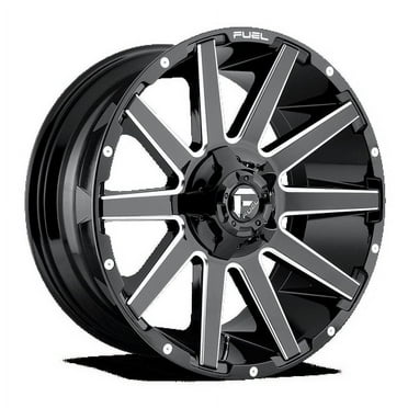 Fuel 1PC Aluminum Rim D643 CONTRA 20X9in Gloss Black Red Tinted Clear ...
