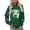 A-Dark Green, variant on Womens Jackets Oversized Sweatshirts Winter Cow Printed Drop Shoulder Long Sleeve Hoodless Pullover Crew Neck Hoodies 2025 Fashion Pullover Top Y2K Outfits Black-S