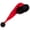 red, variant on Long Christmas Hat, Plush Santa Hat with Black Trim for Holiday Parties, Red and Black, 32 x 75 cm, 1 Pack
