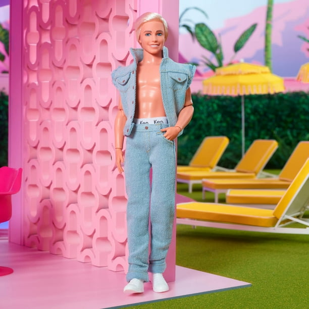 Barbie The Movie Collectible Ken Doll Wearing All-Denim Matching