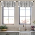 thumbnail image 3 of LALILO Kitchen Curtain Valance Black And White Coloring Rod Pocket Window Curtain 52"x 18" Set of 2, 3 of 5