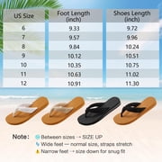 Ecetana Flip Flops for Women Comfort Yoga Mat Summer Beach Thong Sandals with Arch Support