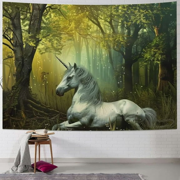 BCIIG Unicorn Tapestry Wall Hanging Unique Style Graphic Tapestries Home Wall Decor Art for Living Room Bedroom Apartment Farmhouse Dorm 40x30inch