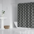 thumbnail image 2 of Dark Gray and Light Gray Checkered Pattern Shower Curtain 72"x84" ,Bathroom Decorative Shower Curtains Set with 12 Hooks,Modern Waterproof Washable Shower Curtain, 2 of 6