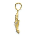 thumbnail image 2 of 10k & Rhodium Starfish Charm in 10k Yellow Gold w/ Rhodium Plating, 2 of 3
