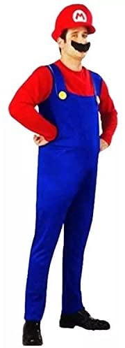 Super Mario Luigi Hat + Pants + Beard 