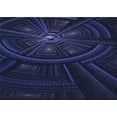 thumbnail image 1 of Ahgly Company Machine Washable Indoor Rectangle Transitional Night Blue Area Rugs, 3' x 5', 1 of 7