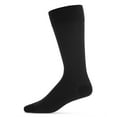 thumbnail image 3 of MeMoi Men's 3 Pair Pack Assorted Mercerized Cotton Blend Crew Socks - Mens - Male, 9-11, Black, 3 of 7
